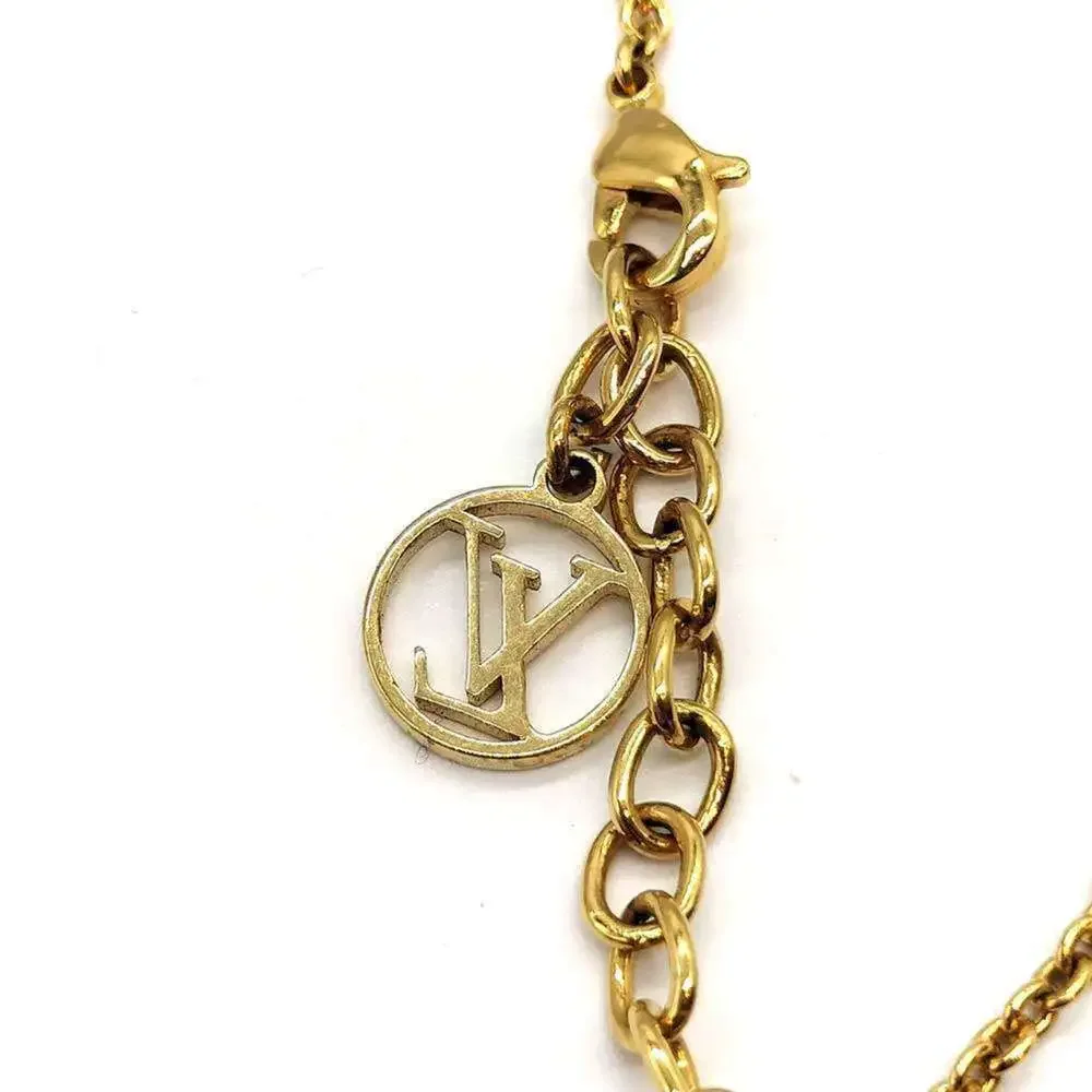 LOUIS VUITTON Gold Charm Bracelet